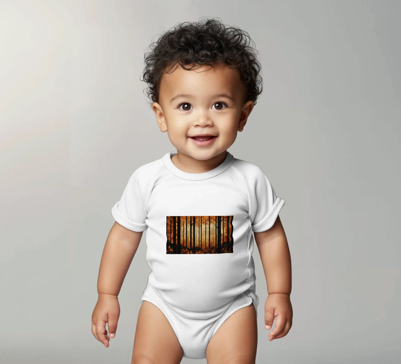 Trees body neonato maniche corte da Art Unleashed