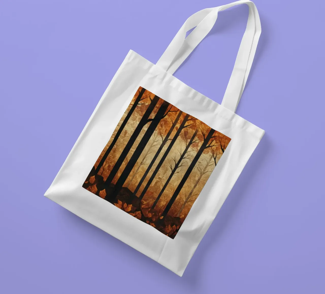 Trees borsa in juta da Art Unleashed