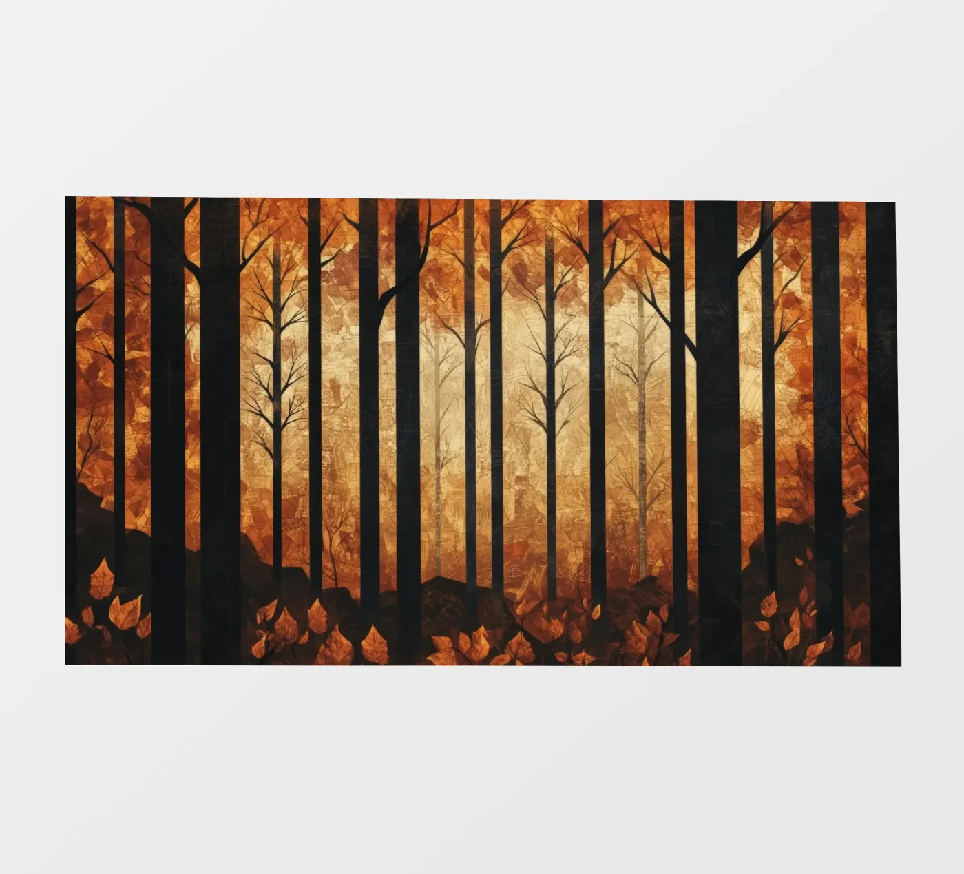 Trees backlit folie van Art Unleashed