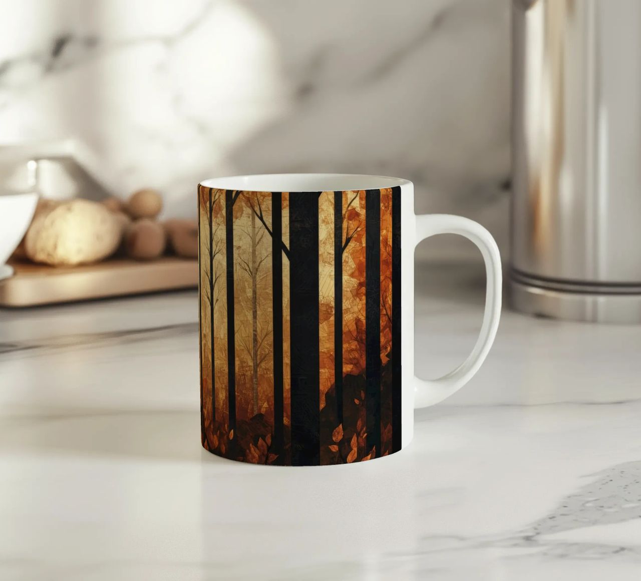 Trees tazza in ceramica da Art Unleashed