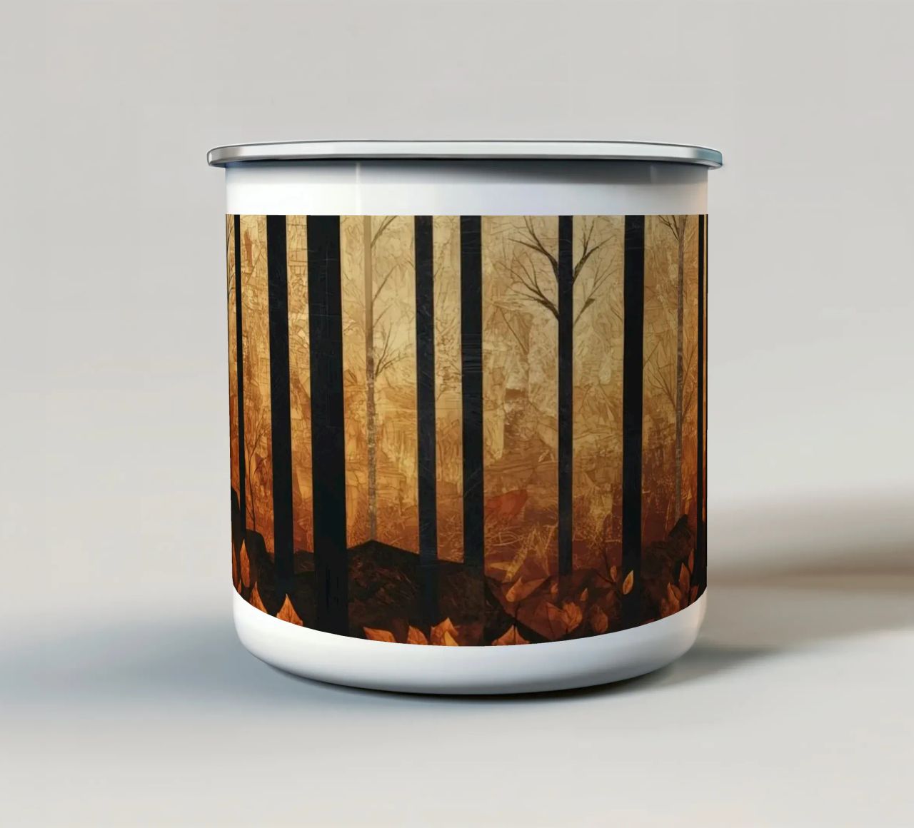Trees tazza in smalto da Art Unleashed