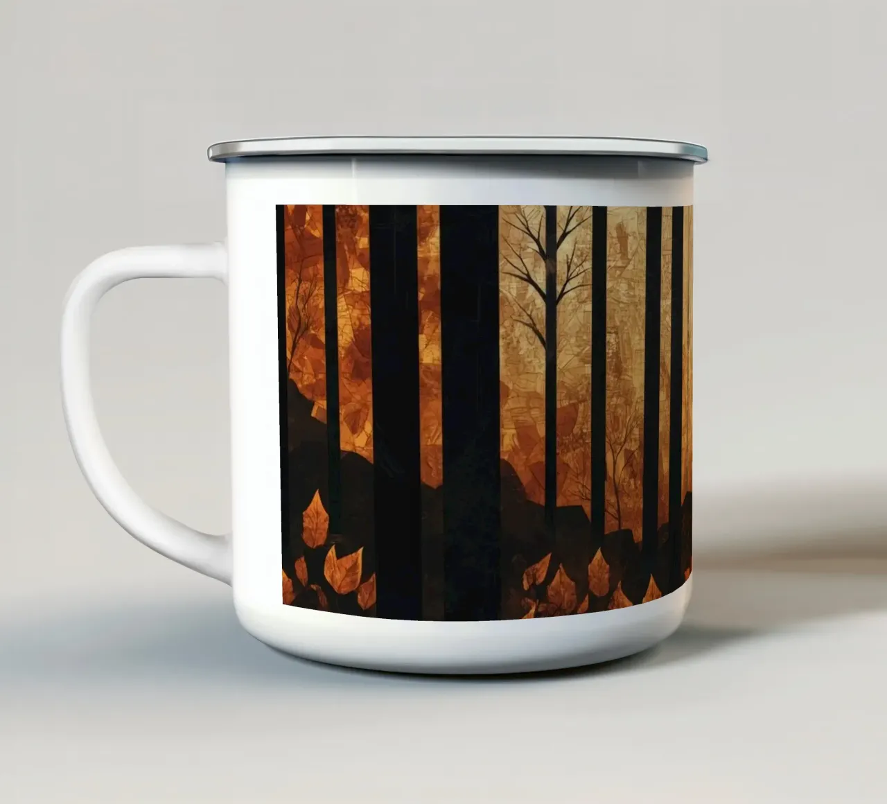 Trees emaille mok van Art Unleashed