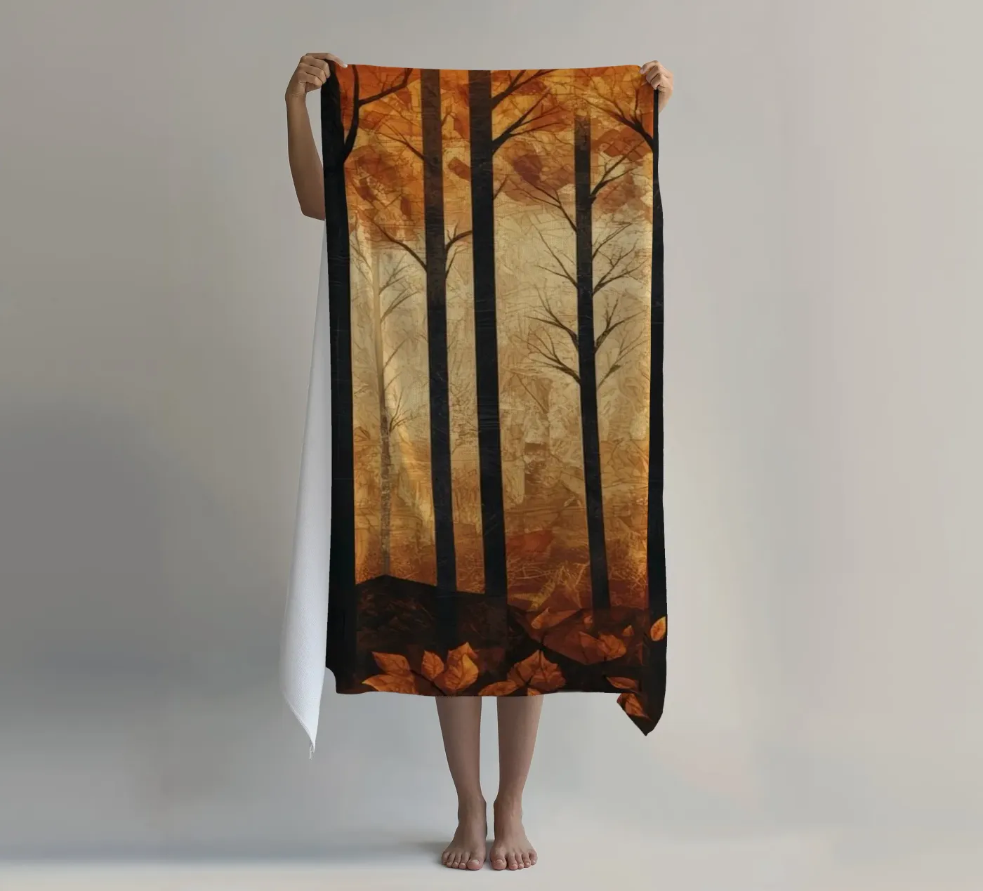 Trees Strandtuch von Art Unleashed