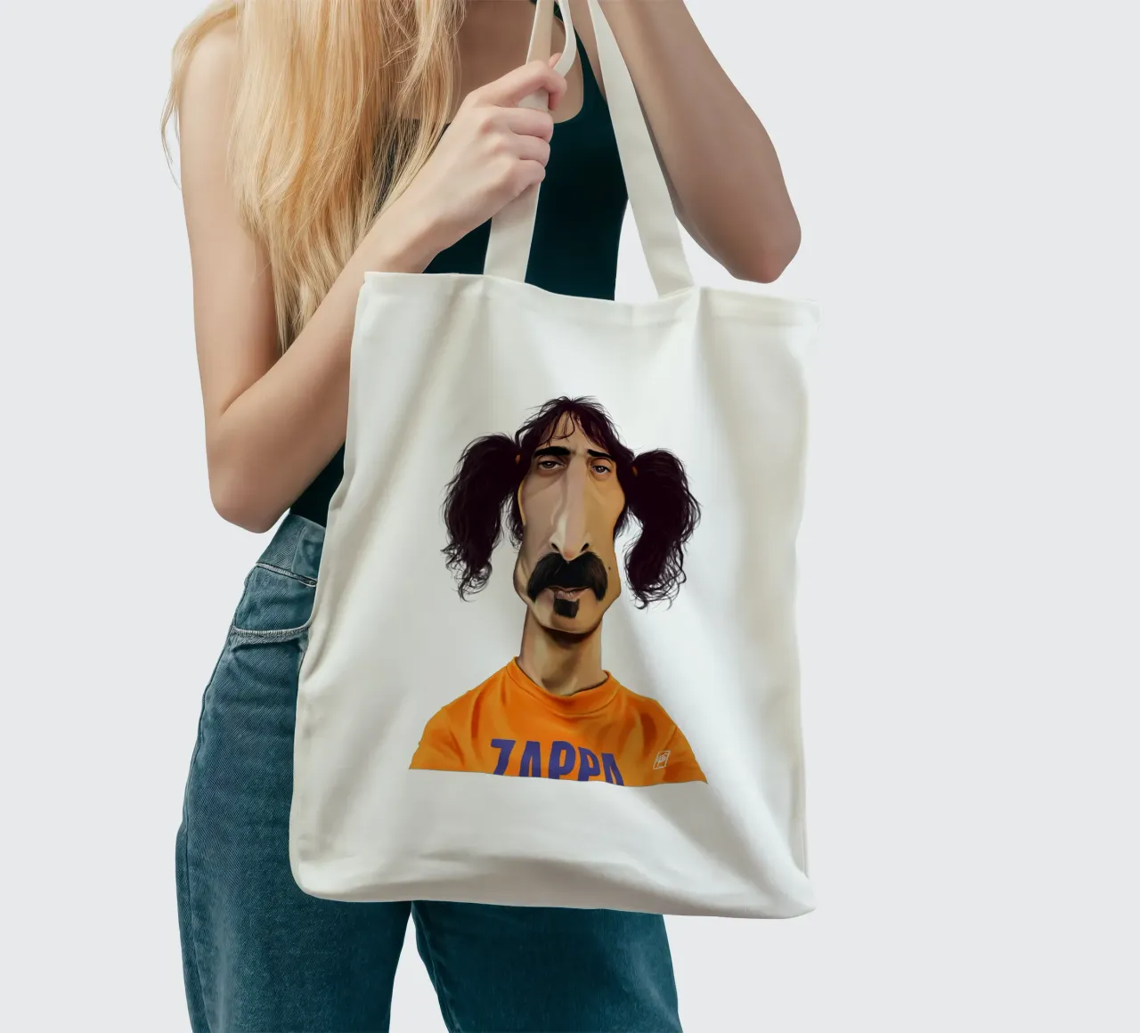 Frank Zappa Jutebeutel von Rob Art | Illustration