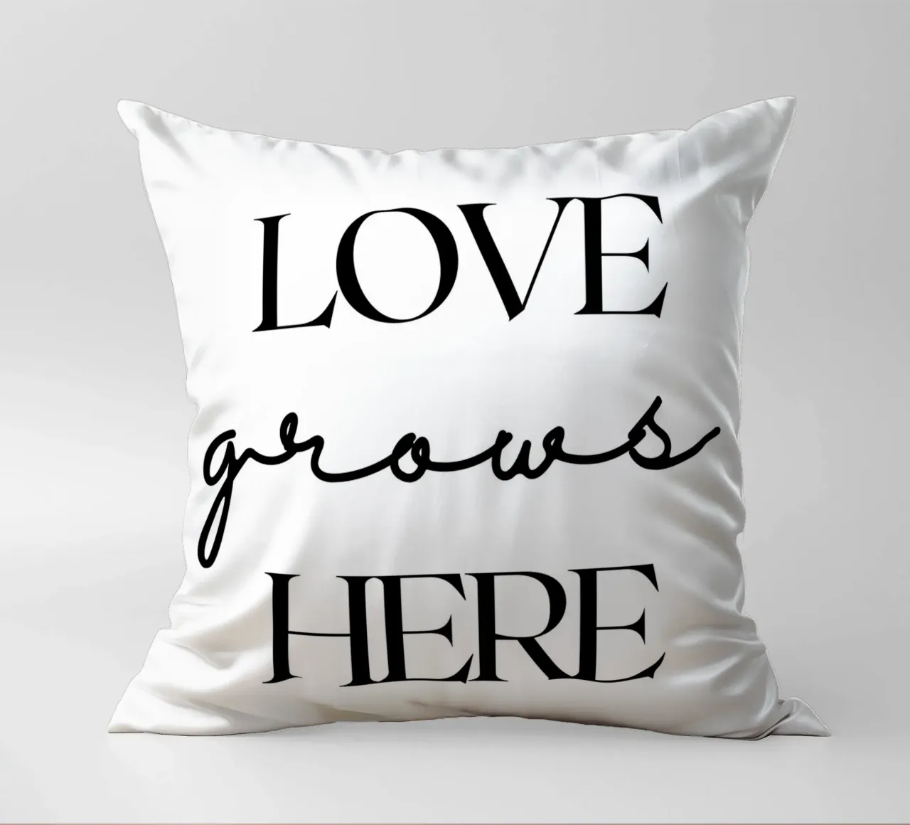 L'AMORE cresce QUI cuscino da ArtDesign by KBK