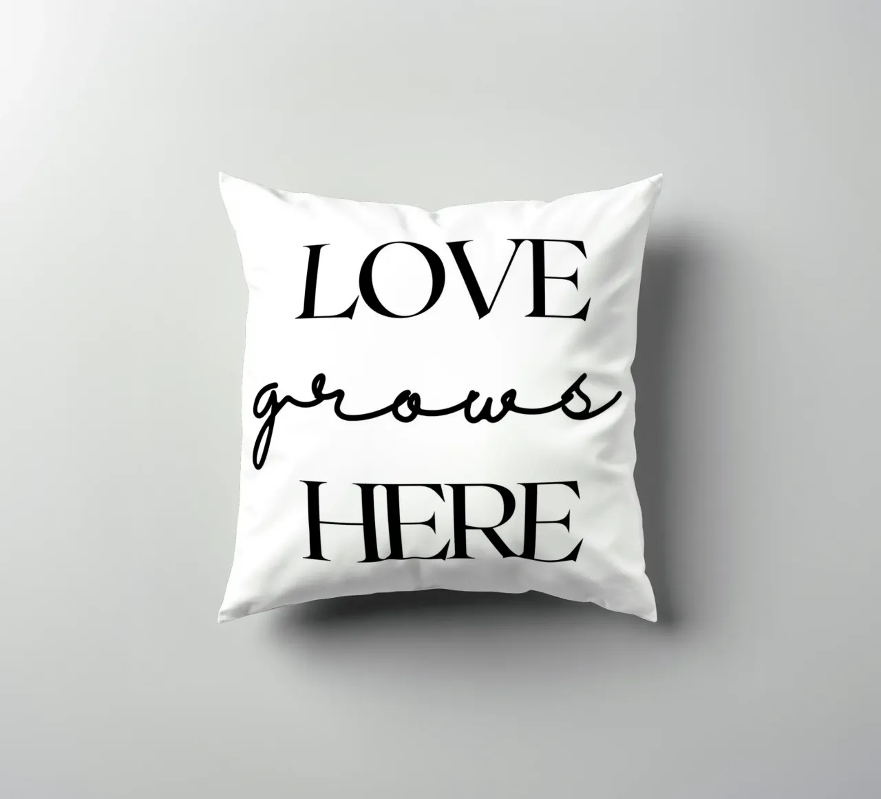 L'AMORE cresce QUI cuscino da ArtDesign by KBK