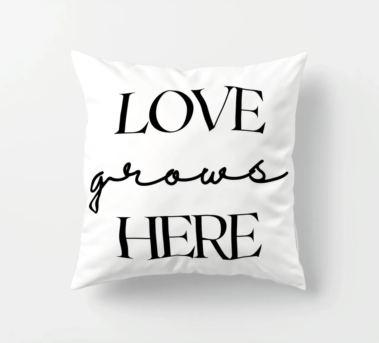 L'AMORE cresce QUI cuscino da ArtDesign by KBK