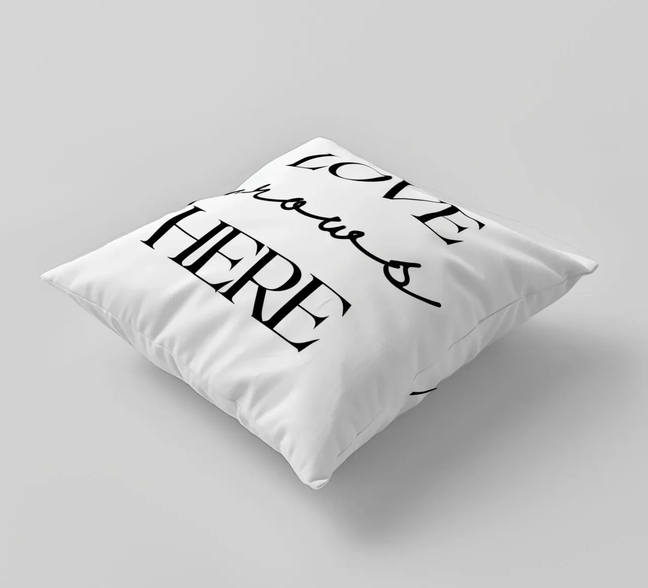 L'AMORE cresce QUI cuscino da ArtDesign by KBK