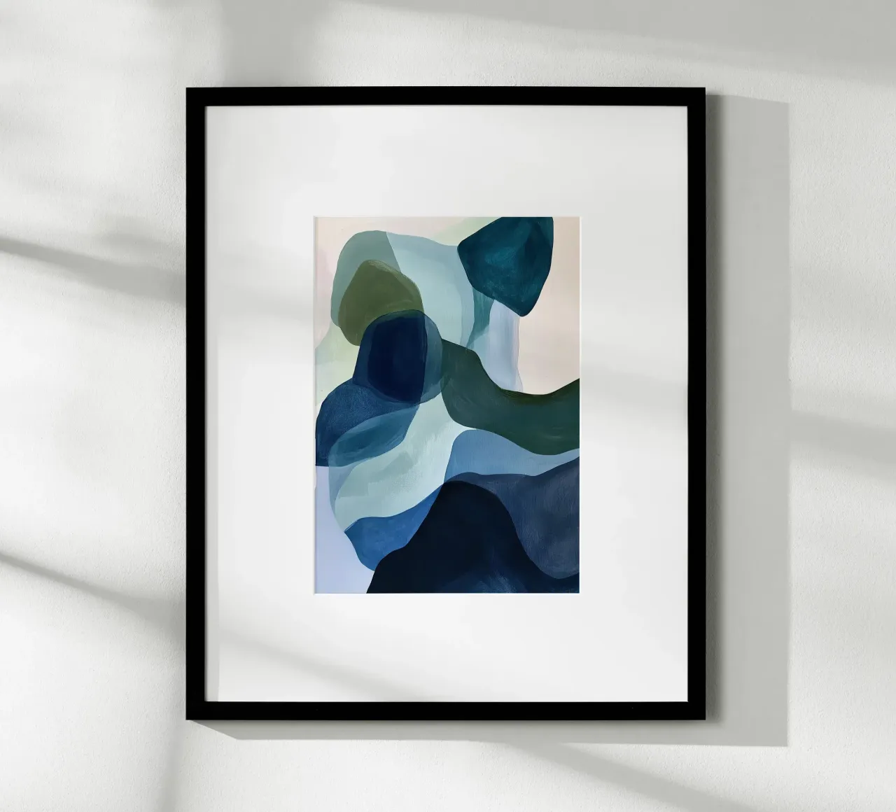 Abstract Sea Blue Green poster by Euphoria Theresa