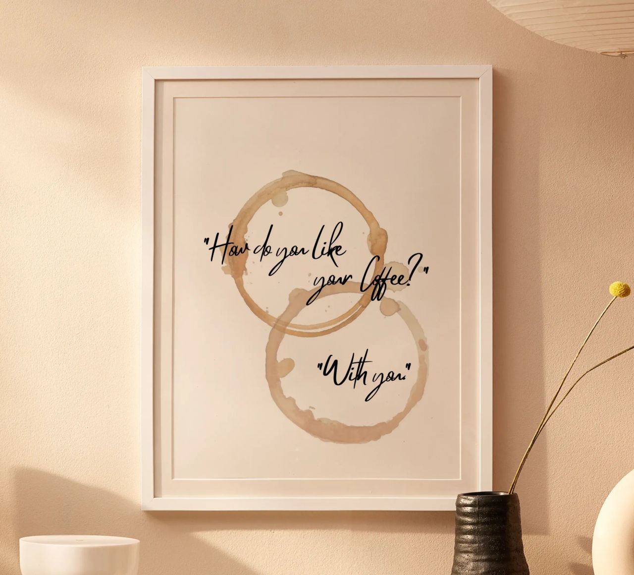 "Come ti piace il tuo caffè?". "Con te". II poster da ArtDesign by KBK