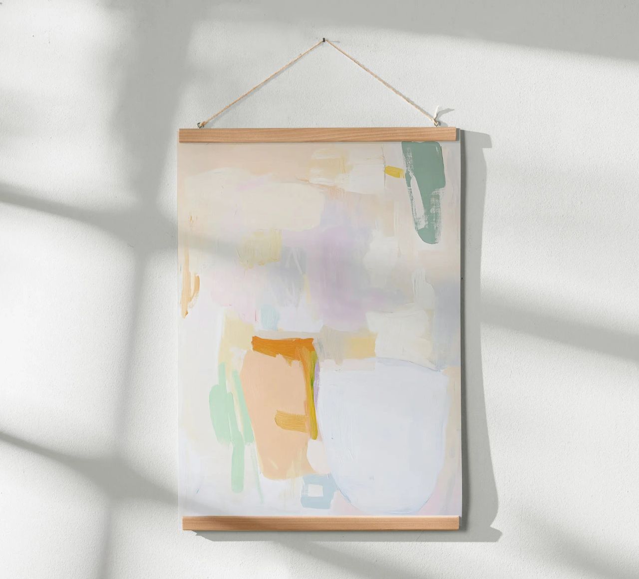 Abstrakt Beige Licht Dekor Beige Formen Poster von Euphoria Theresa