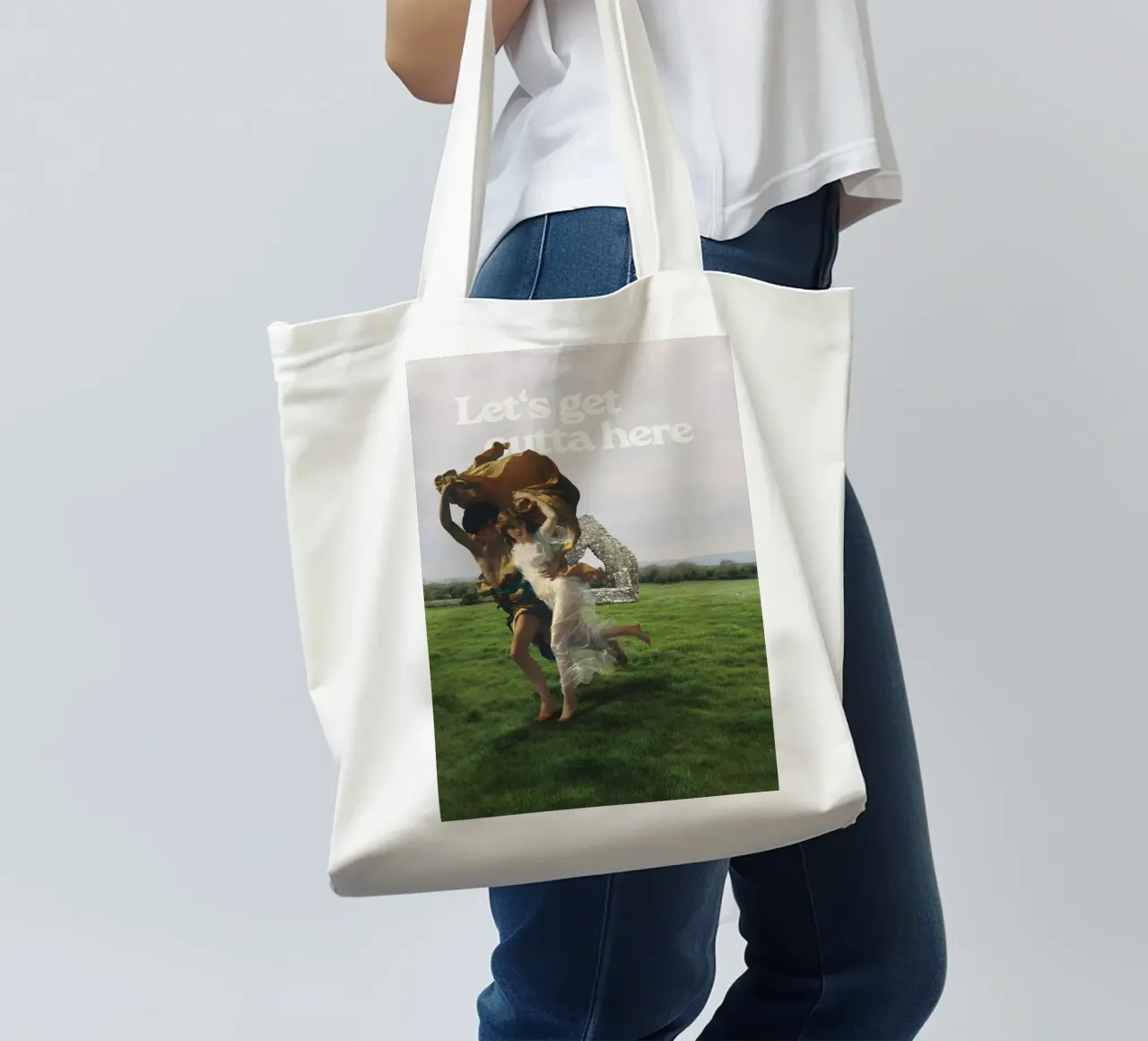 Let's get outta here borsa in juta da Laura Saggau