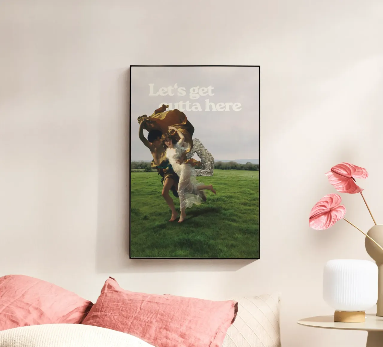 Let's get outta here plexiglass da Laura Saggau