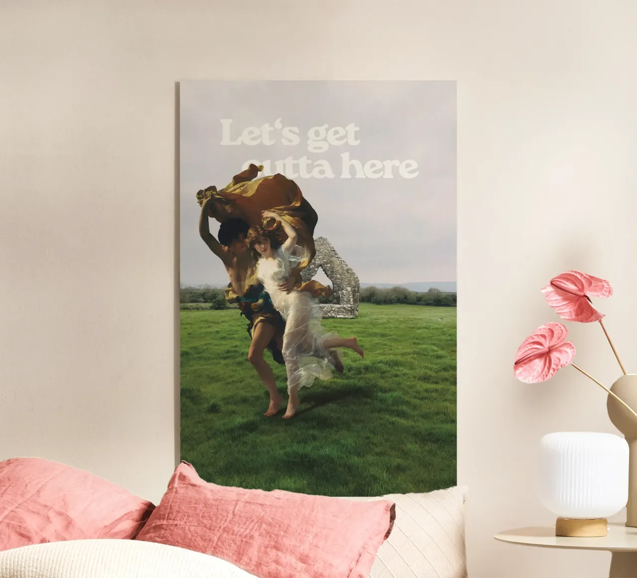 Let's get outta here plexiglass da Laura Saggau