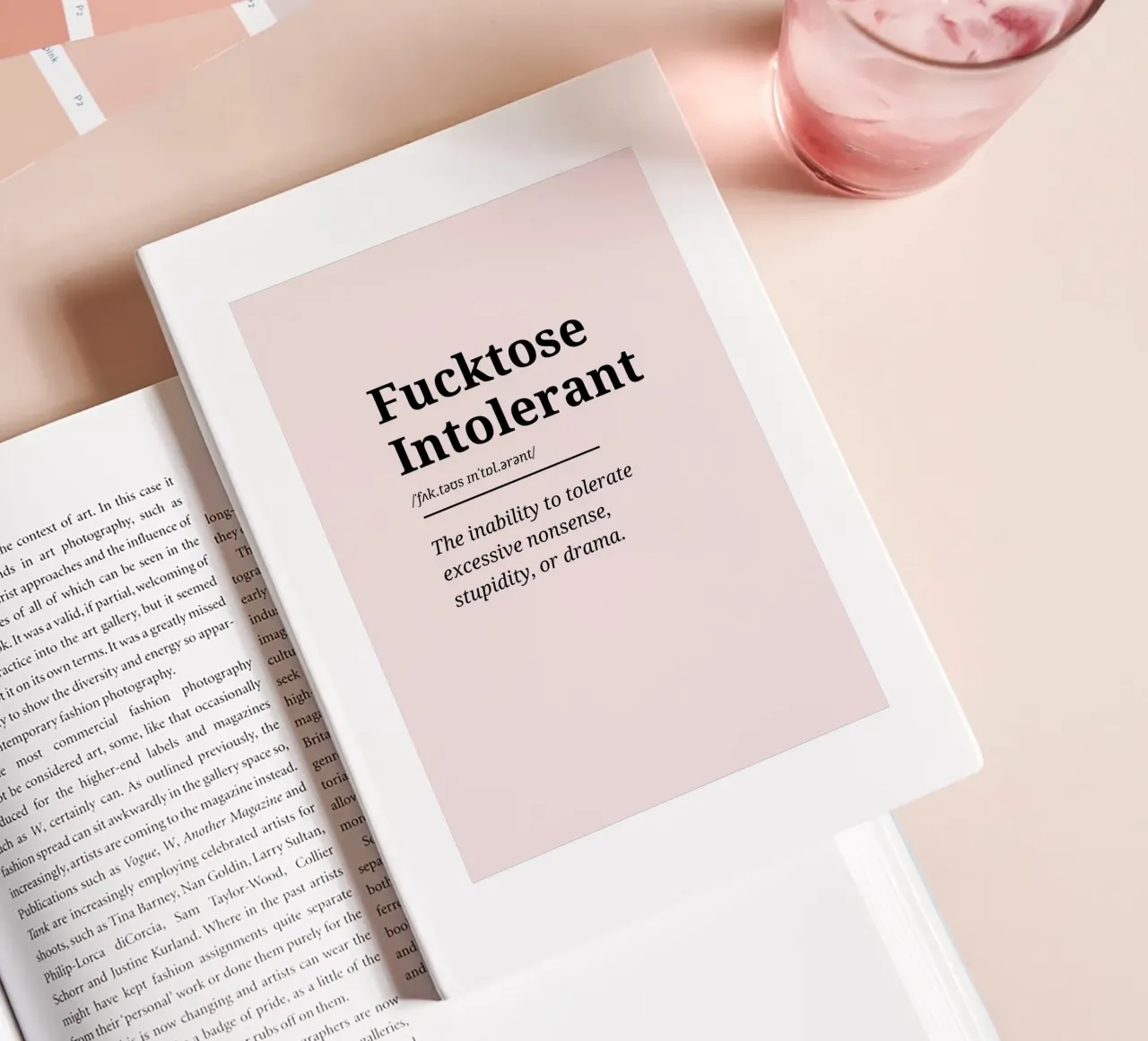 Fucktose Intolerant #2 - Typography print notebook by Hightown Words