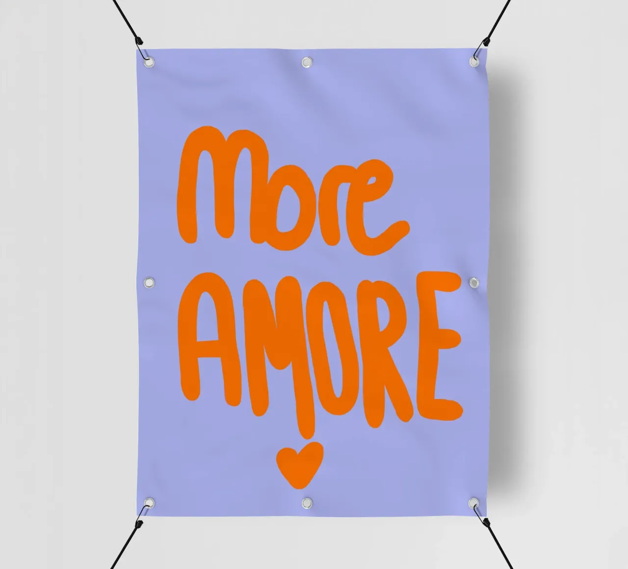 Mon Amore Lila orange telo in pvc da Hej Ibiza by Ute Arnold