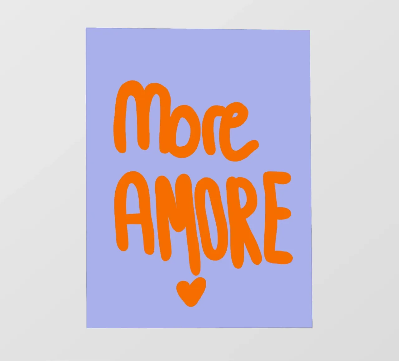 Mon Amore Lila orange telo in pvc da Hej Ibiza by Ute Arnold