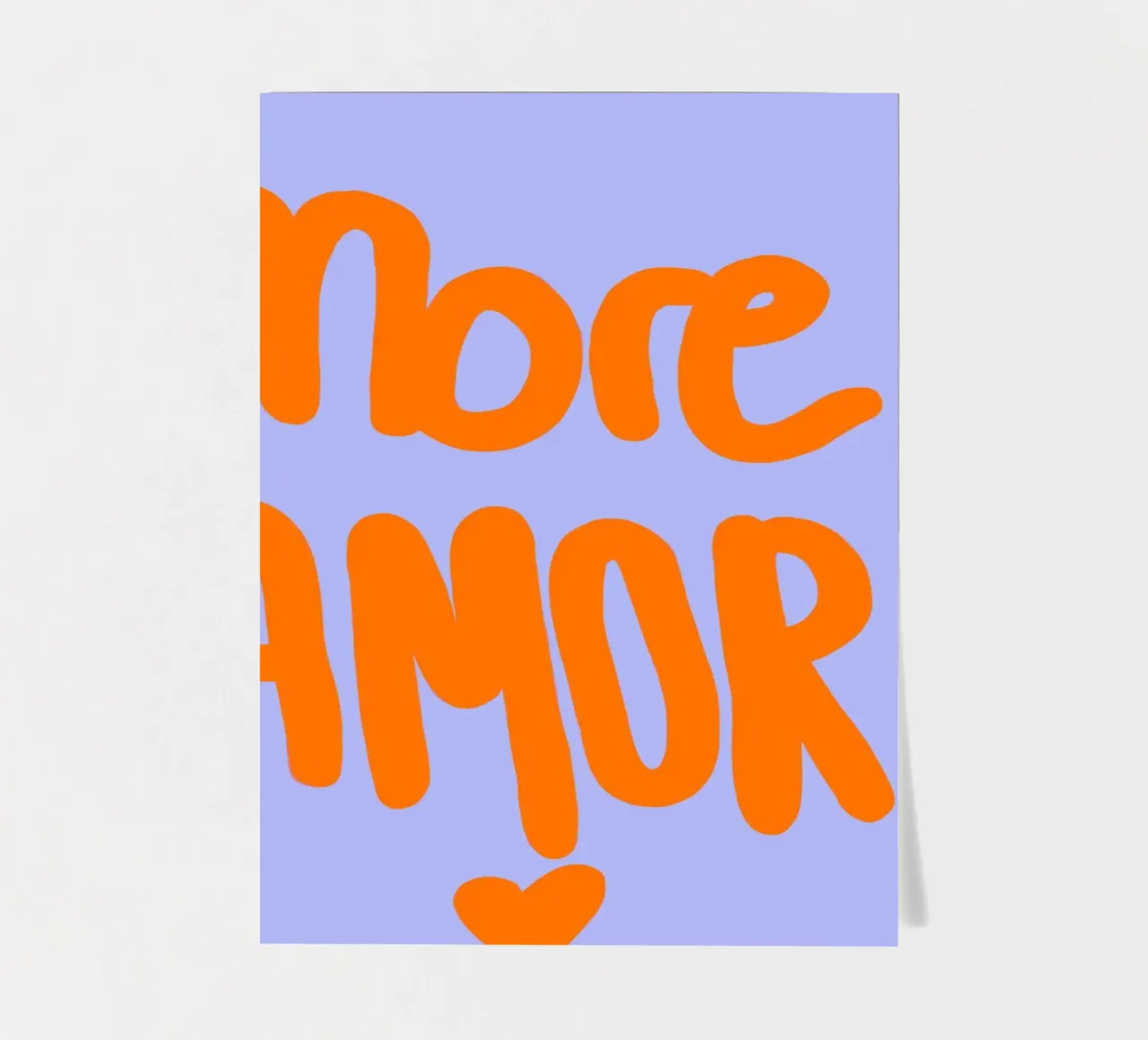Mon Amore Lila orange sticker sheet by Hej Ibiza by Ute Arnold