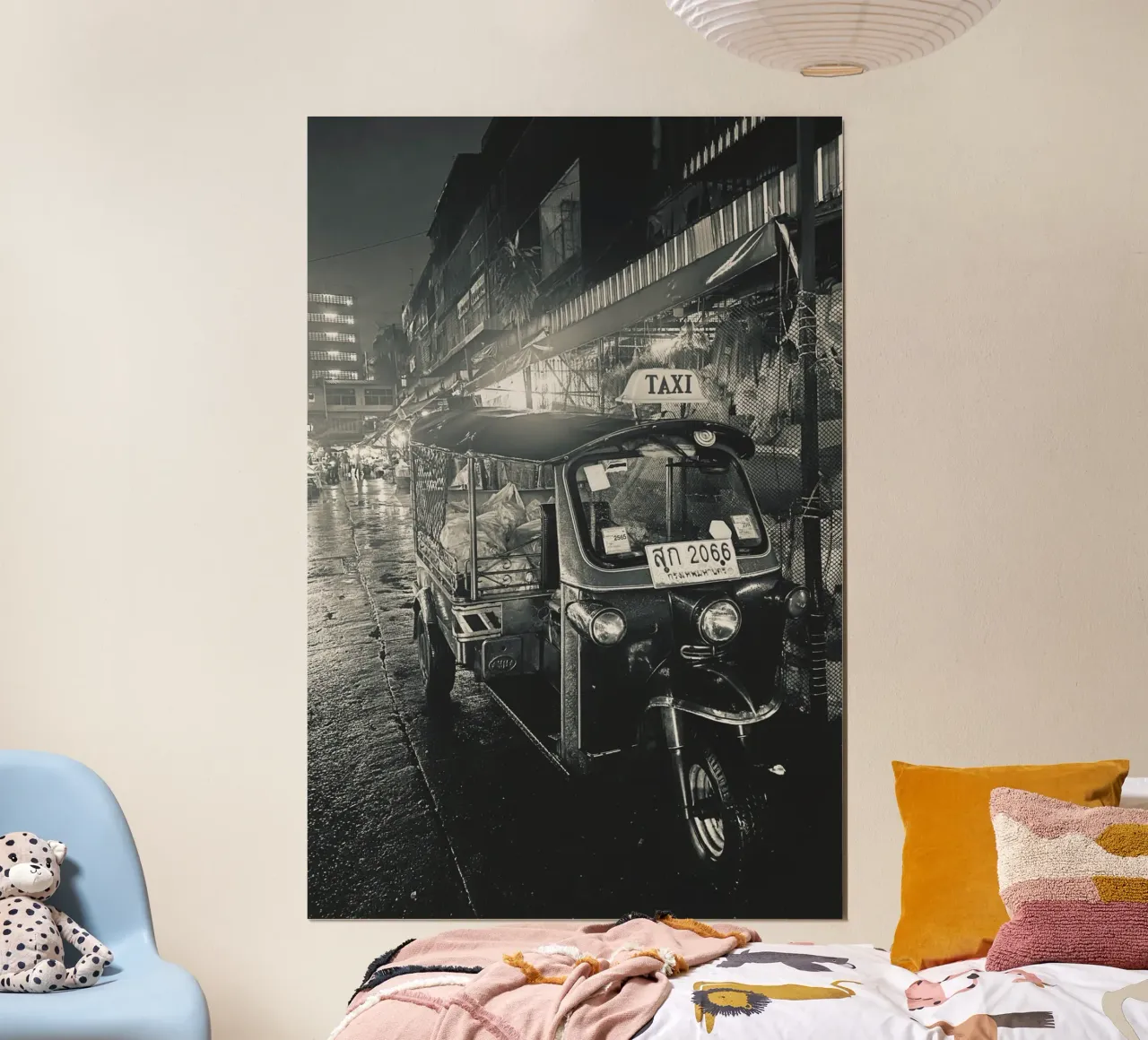 Bangkok poster with plastic frame by Laura Saggau