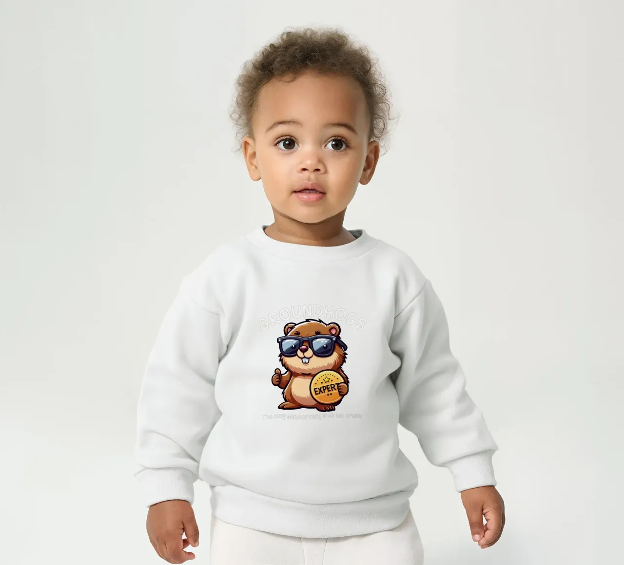 Expert GROUNDHOGS. The only meteorologists we trust. felpa neonato da edsonramosart