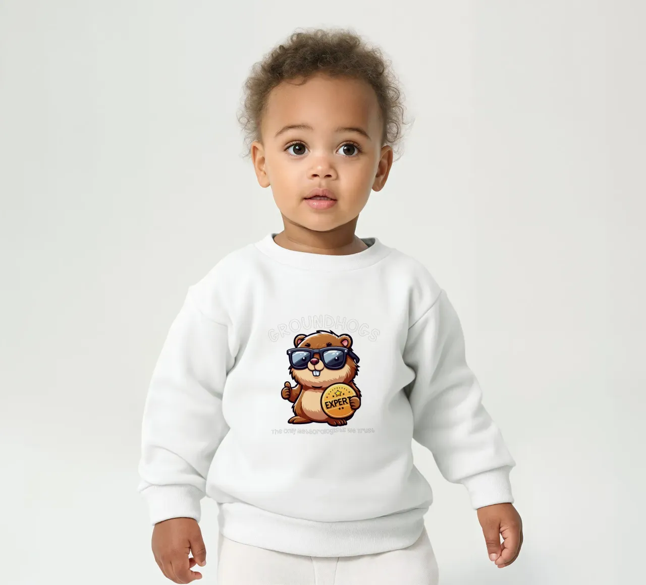 Expert GROUNDHOGS. The only meteorologists we trust. Baby Sweatshirt von edsonramosart