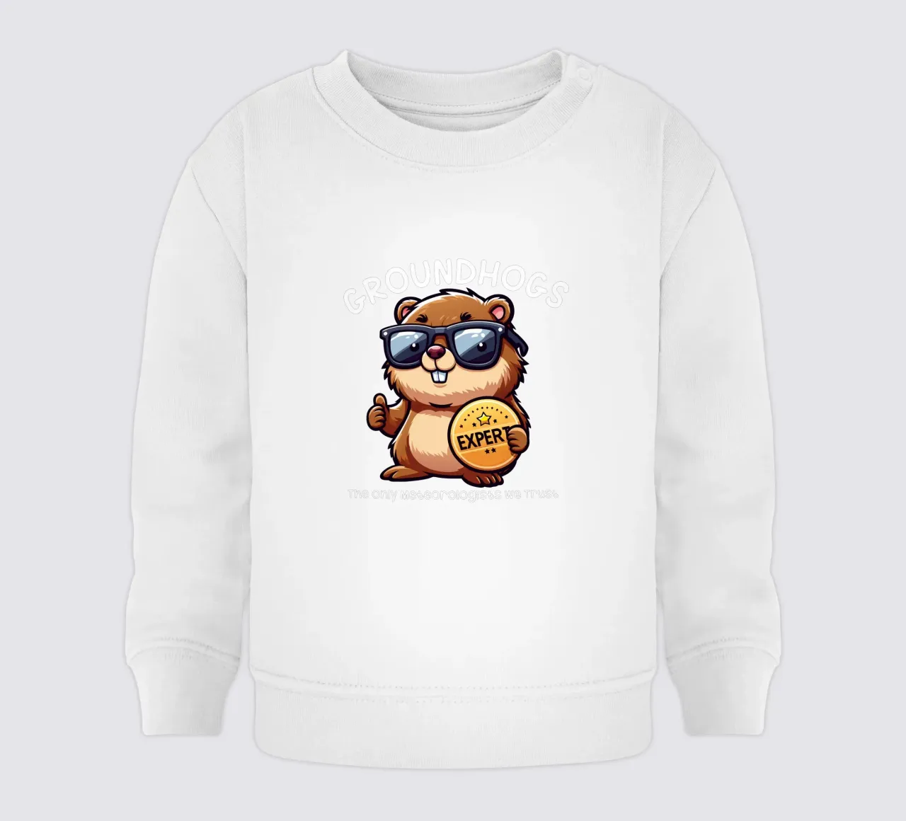 Expert GROUNDHOGS. The only meteorologists we trust. felpa neonato da edsonramosart