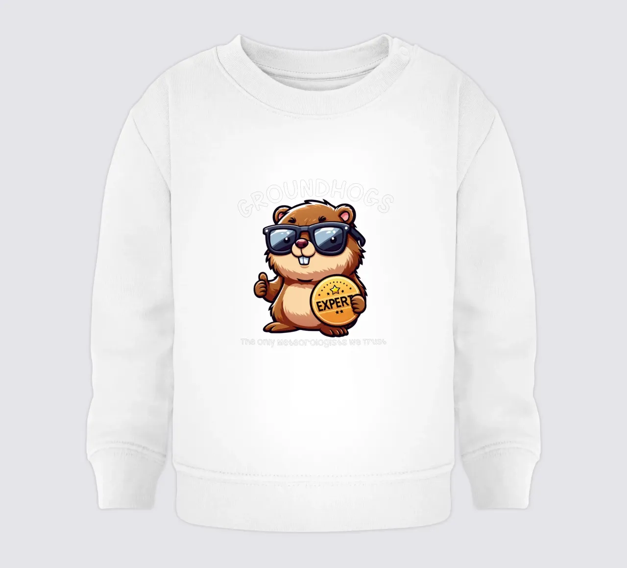 Expert GROUNDHOGS. The only meteorologists we trust. Baby Sweatshirt von edsonramosart