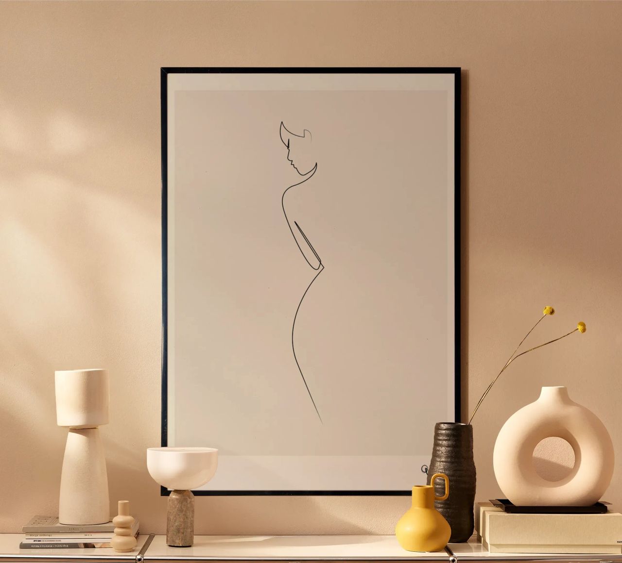 One Line Nude Poster von Quibe