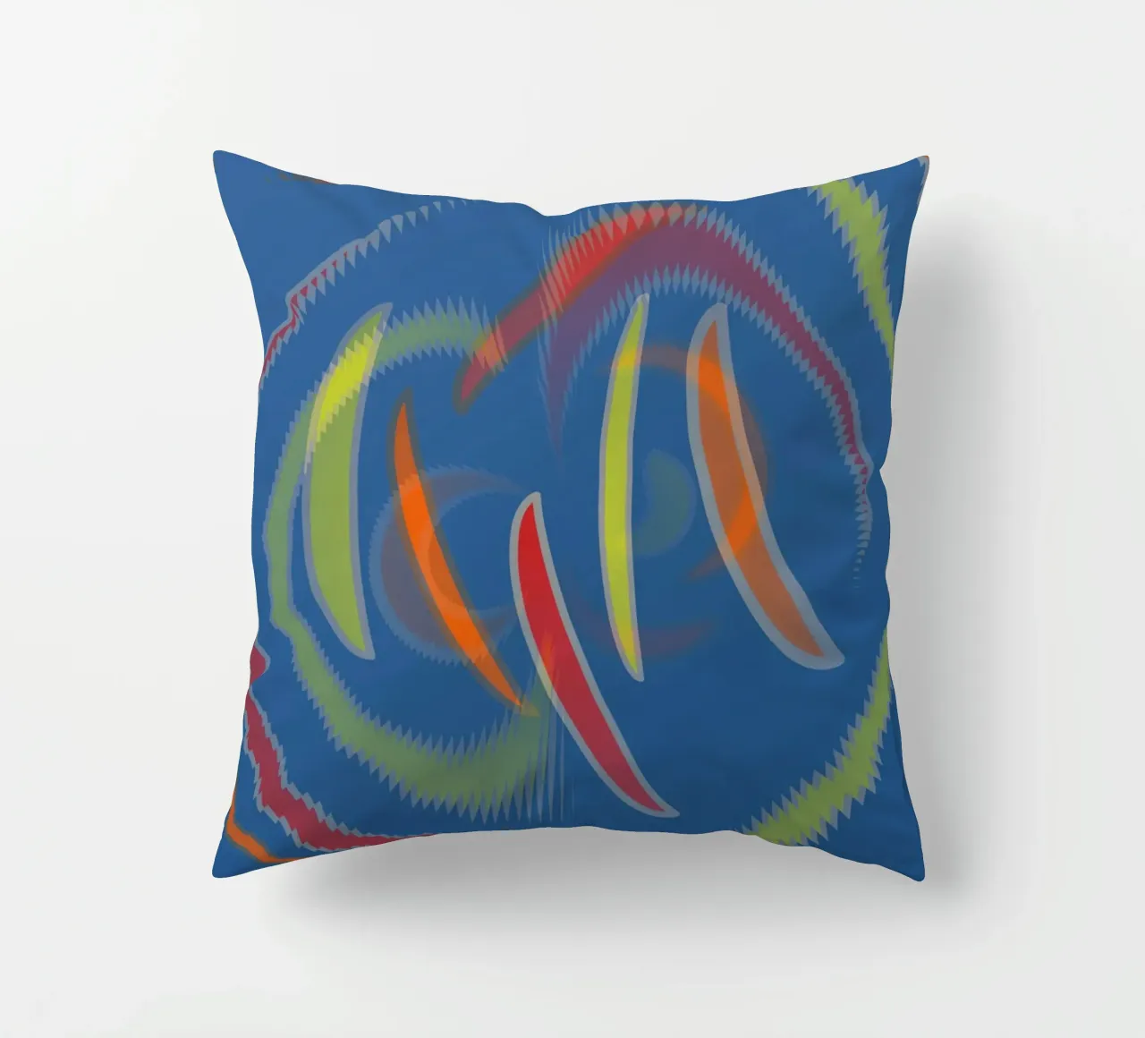 Motif géométrique abstrait en forme de vague coussin de Something for you