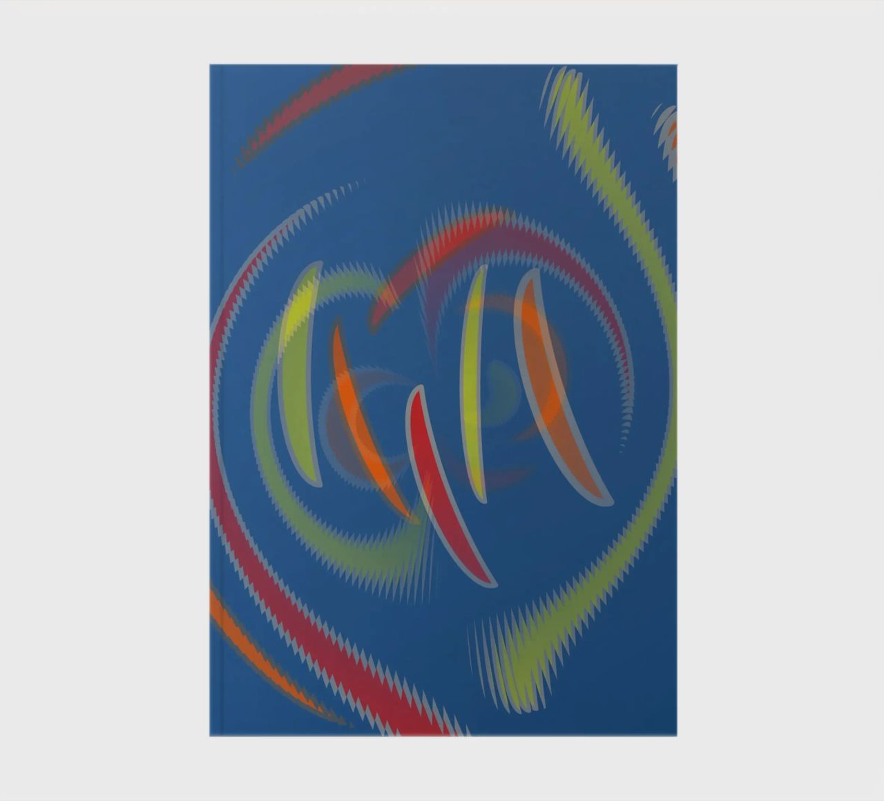 Abstract geometric wavy pattern notebook by Something for you