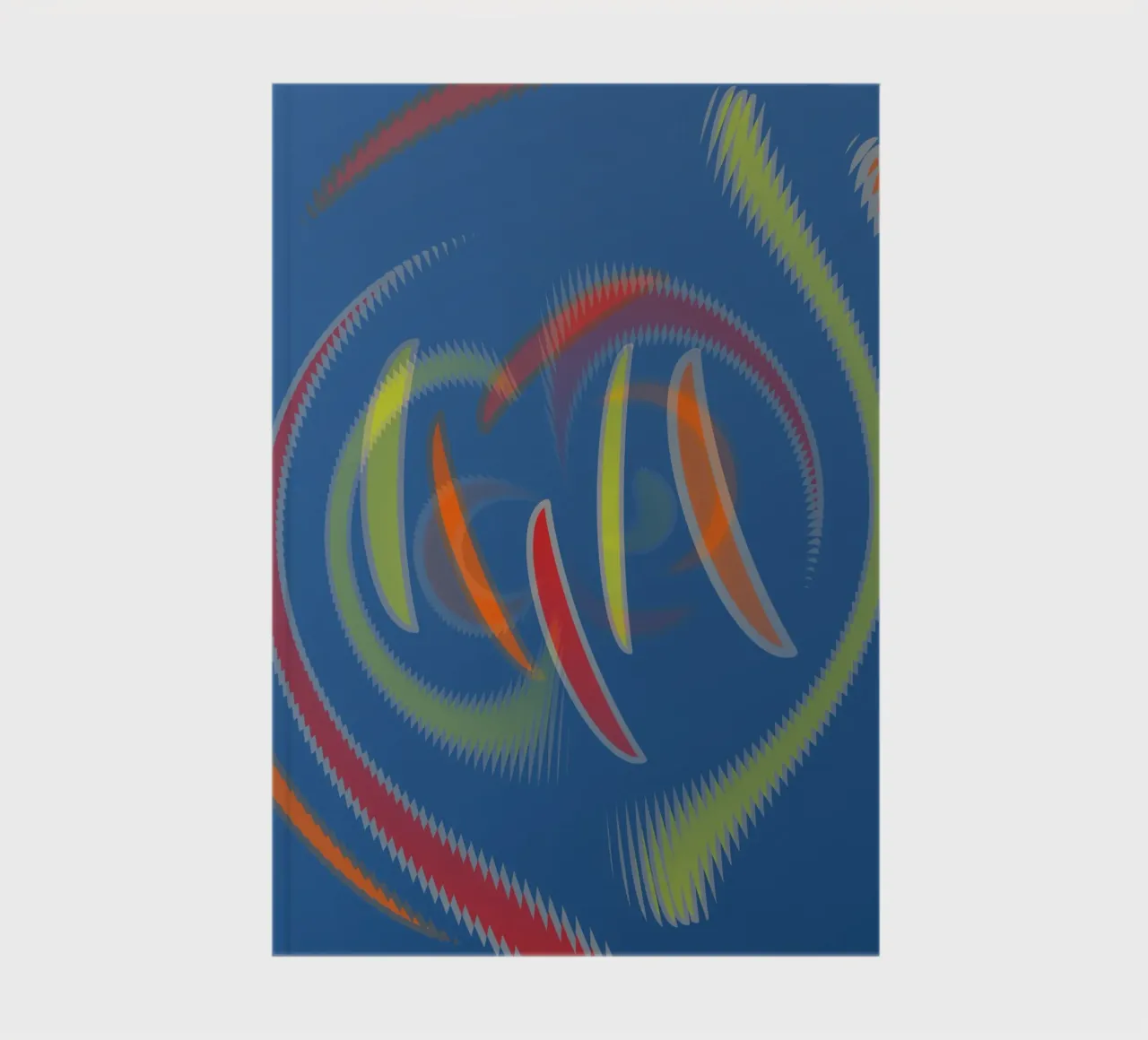 Abstract geometric wavy pattern notebook by Something for you