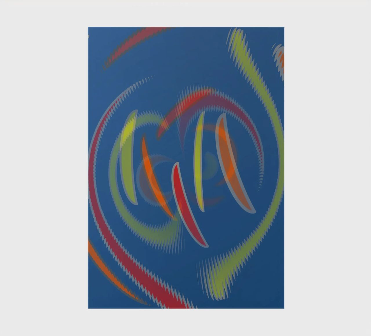 Abstract geometric wavy pattern notebook by Something for you