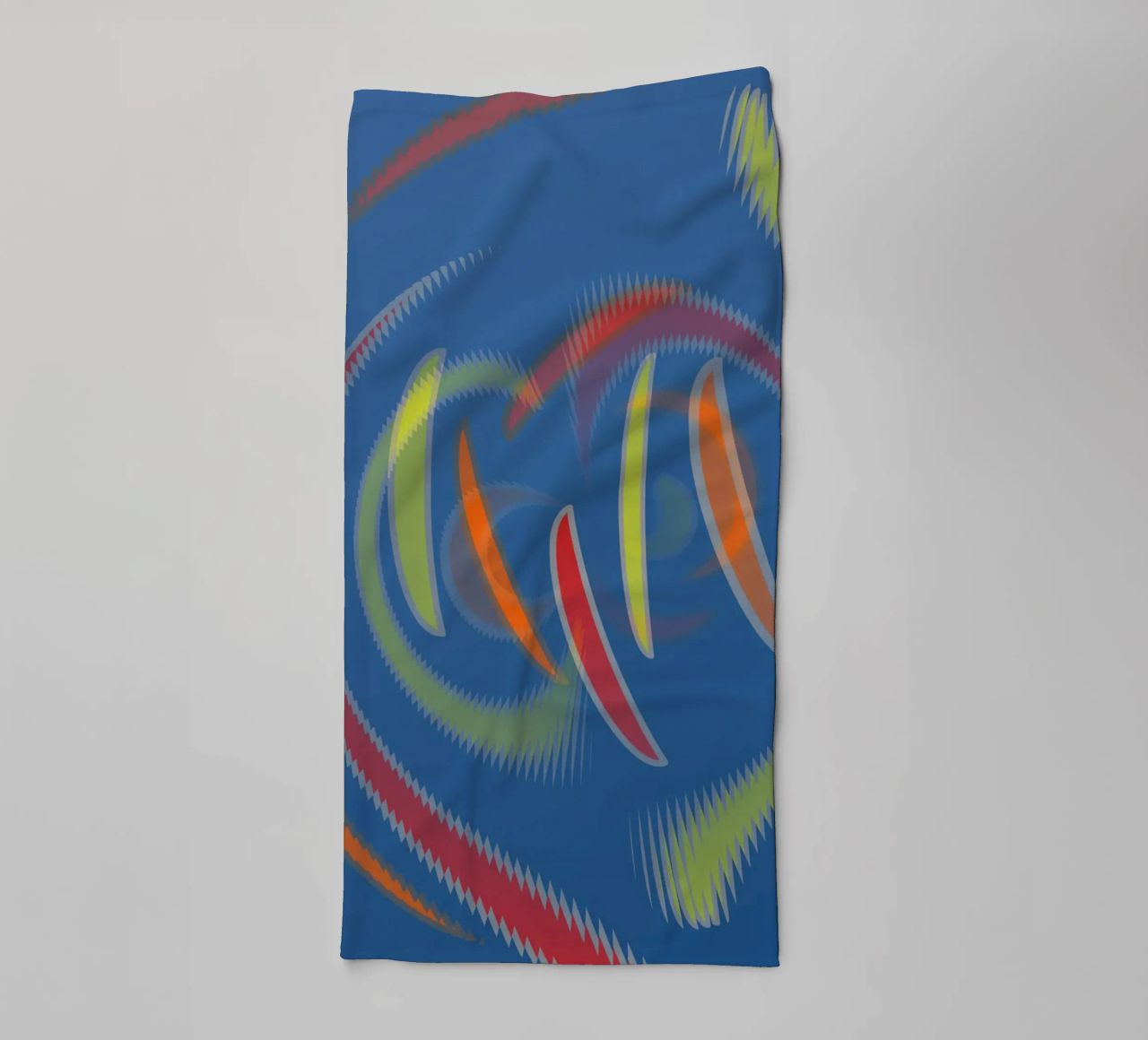 Abstract geometrisch golvend patroon badhanddoek van Something for you