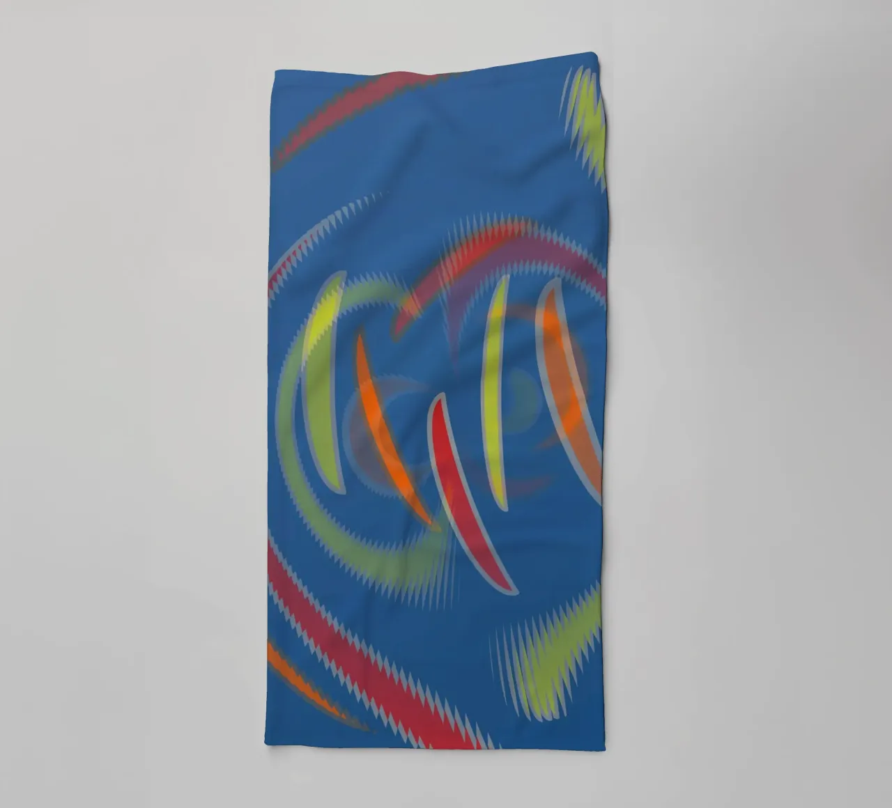 Abstract geometric wavy pattern towel by Something for you