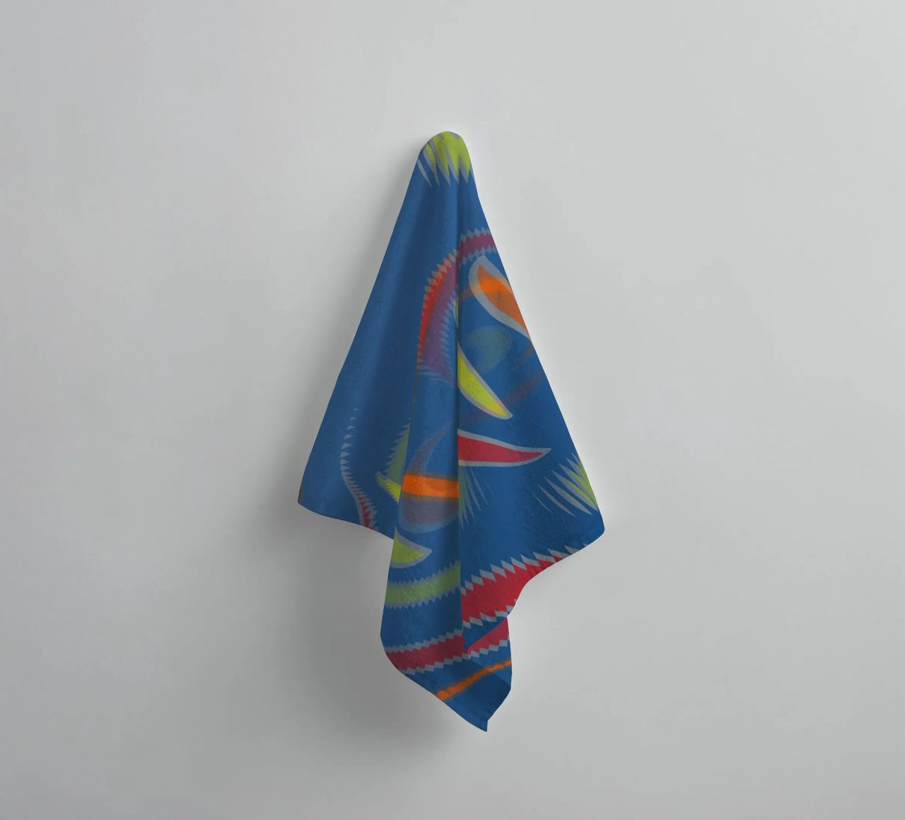 Abstract geometrisch golvend patroon badhanddoek van Something for you