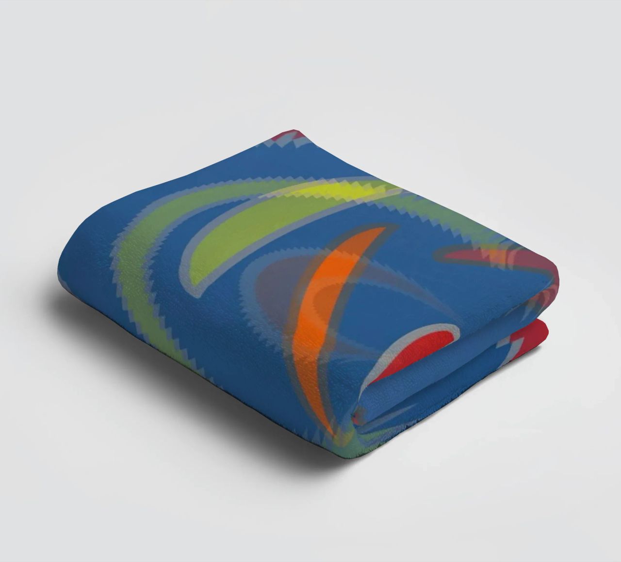 Abstract geometrisch golvend patroon badhanddoek van Something for you