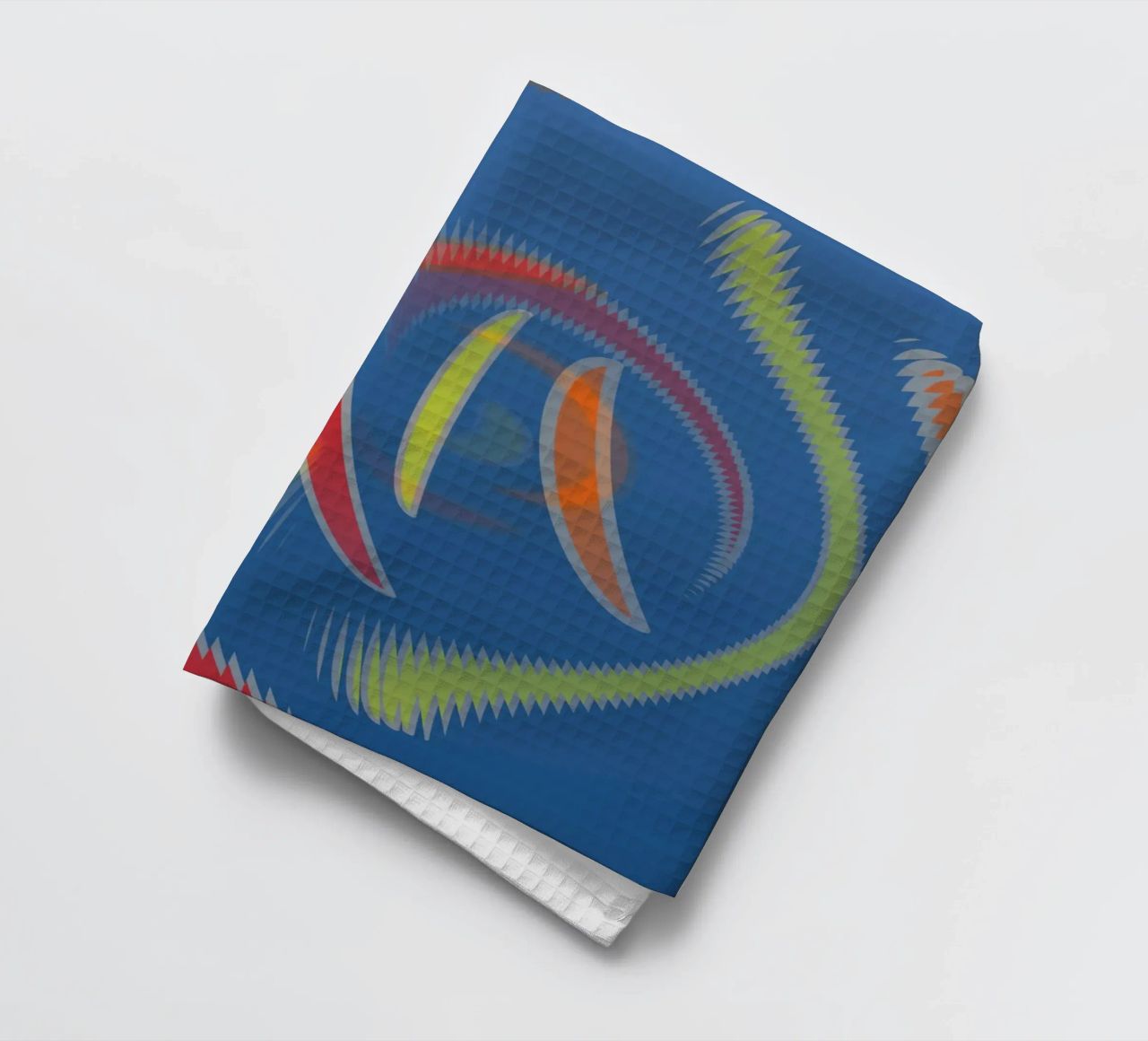Abstraktes geometrisches wellenförmiges Muster Geschirrtuch von Something for you