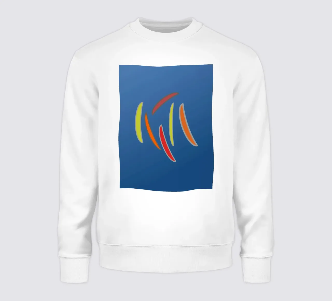 Abstract geometric wavy pattern sweatshirt by Something for you