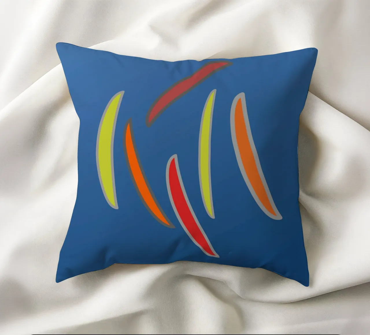 Abstract geometrisch golvend patroon kussen van Something for you