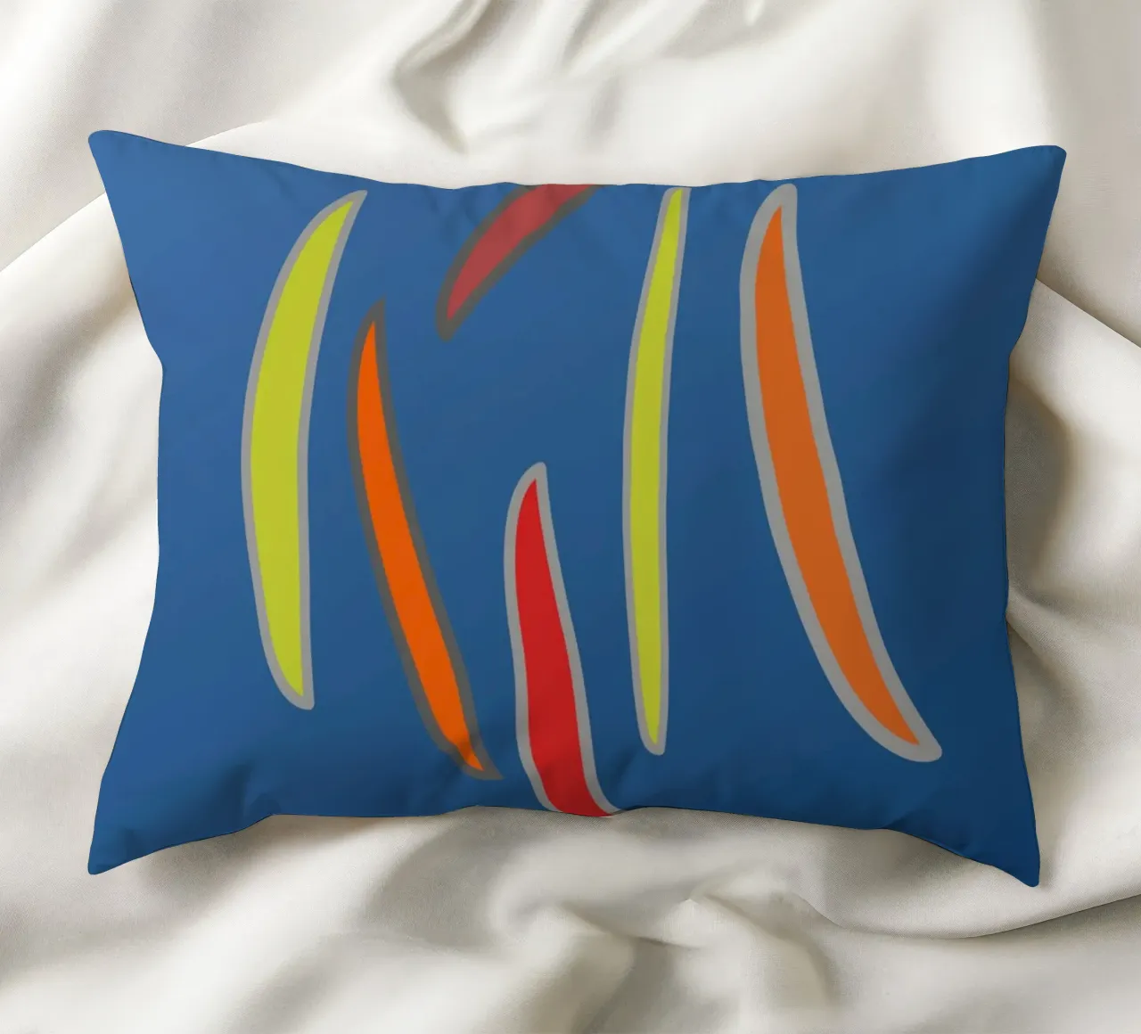 Abstract geometrisch golvend patroon kussen van Something for you
