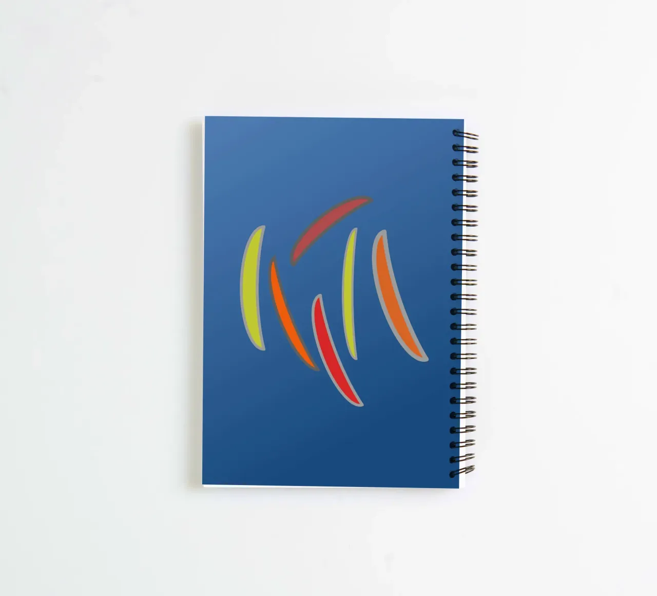 Abstract geometric wavy pattern spiral notebook by Something for you