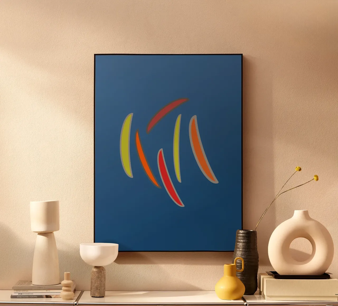 Abstract geometric wavy pattern forex plate by Something for you