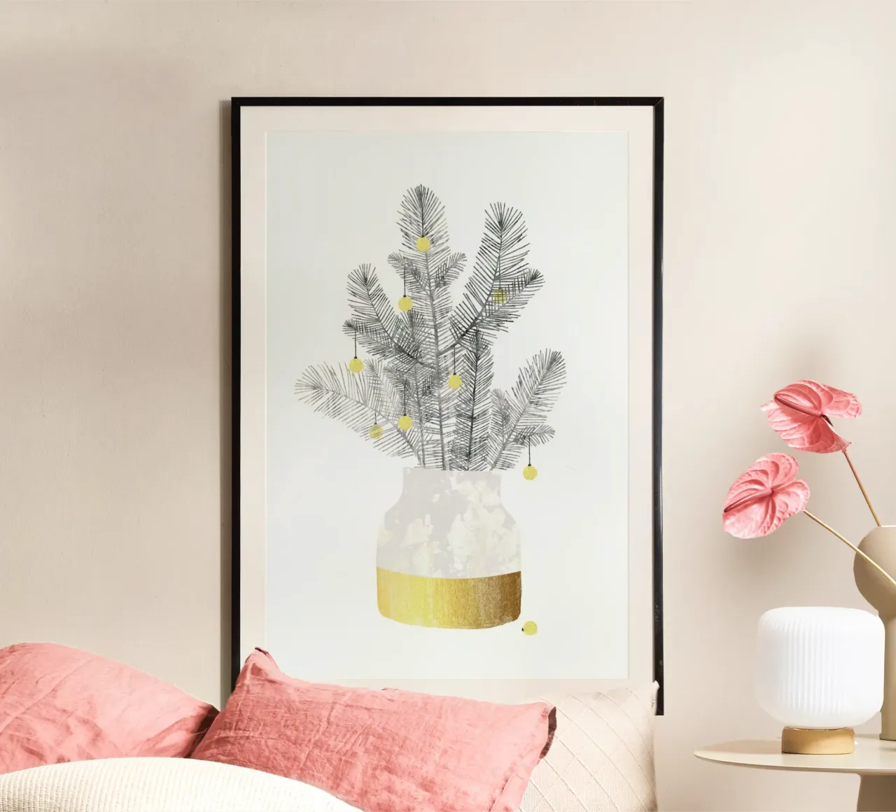 Urban Christmas No. 1 poster con telaio in plastica da typealive