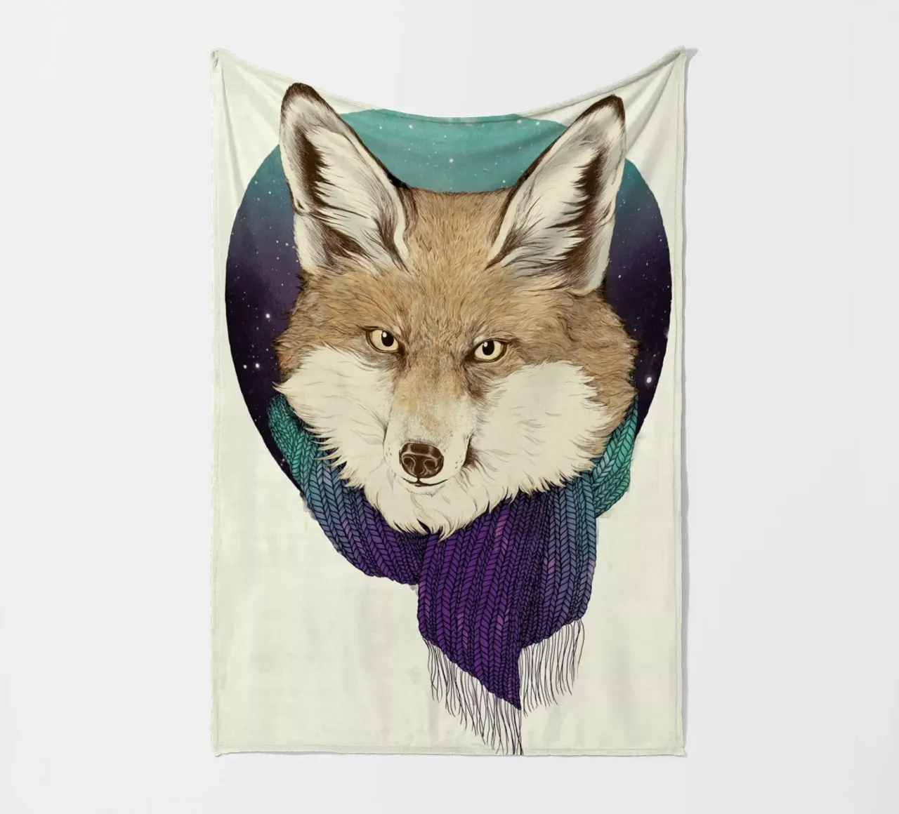 Winter Fox Fleecedecke von Laura Graves