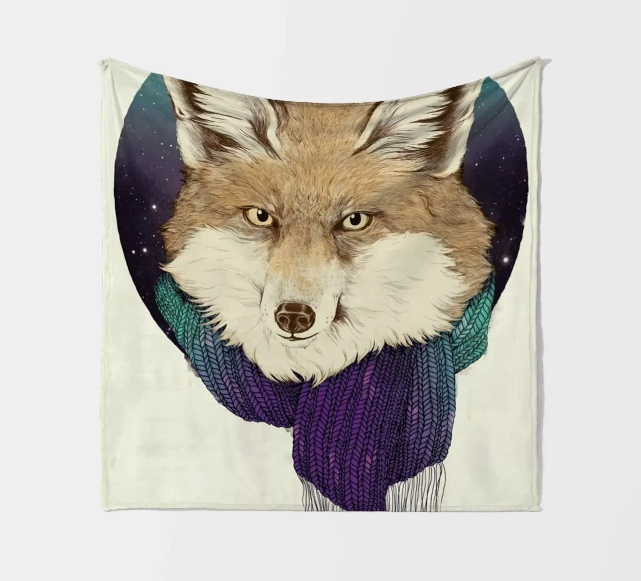 Winter Fox Fleecedecke von Laura Graves