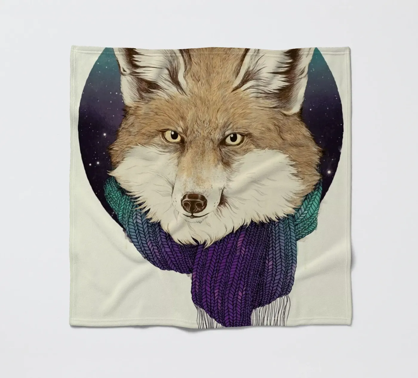 Winter Fox Fleecedecke von Laura Graves