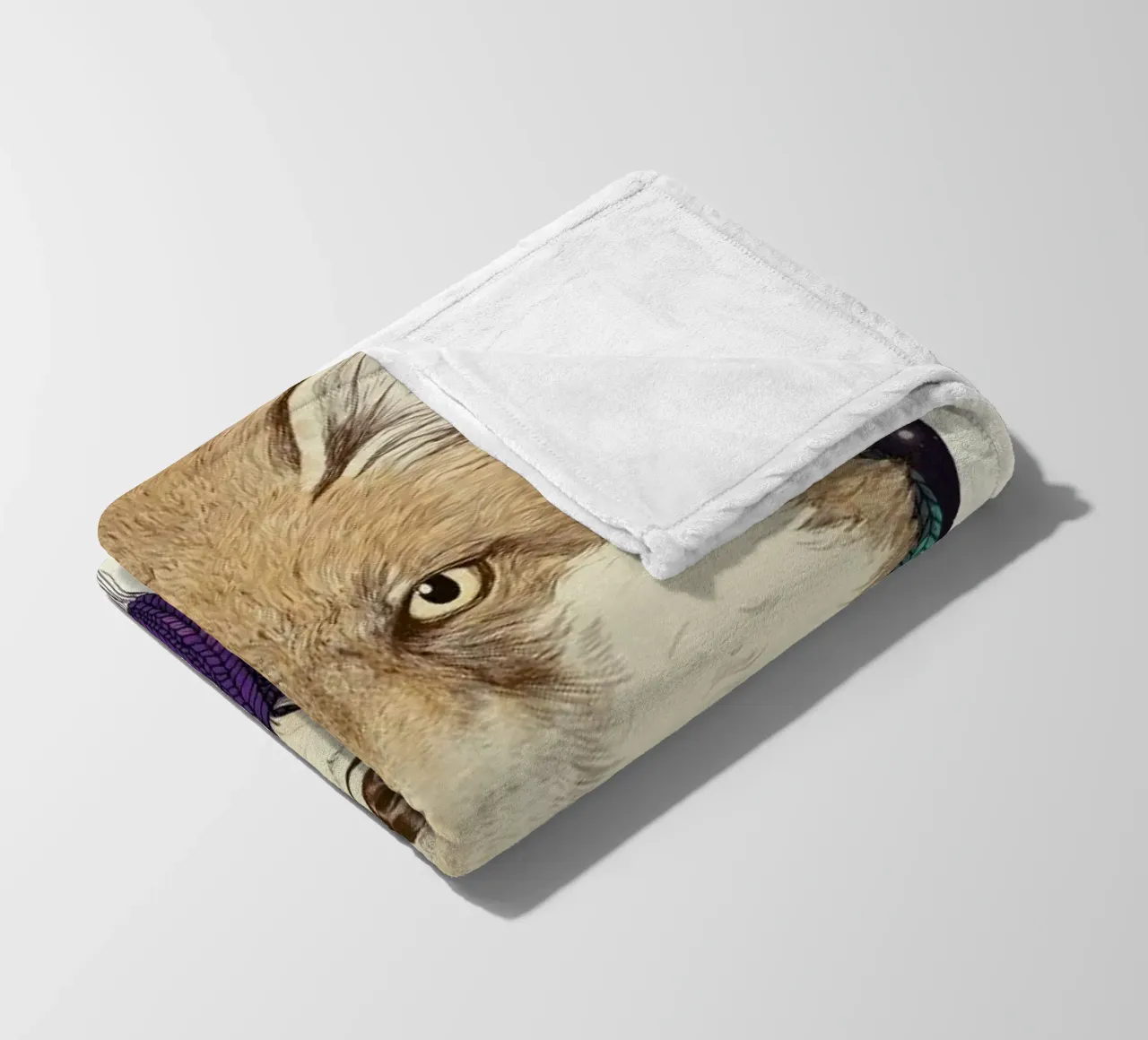 Winter Fox Fleecedecke von Laura Graves