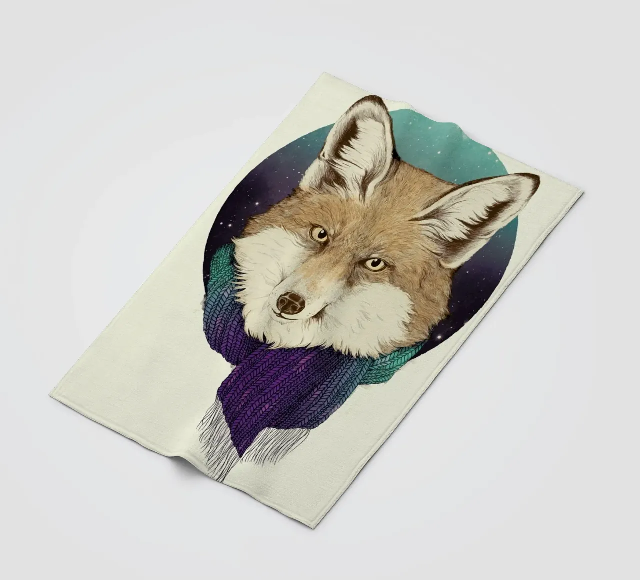 Winter Fox Fleecedecke von Laura Graves