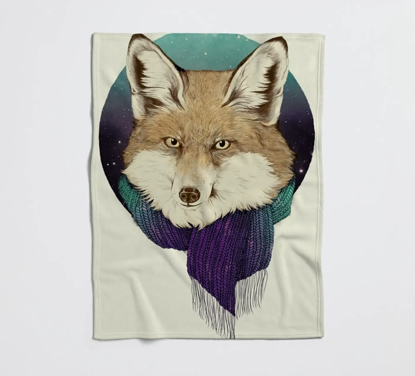 Winter Fox Fleecedecke von Laura Graves