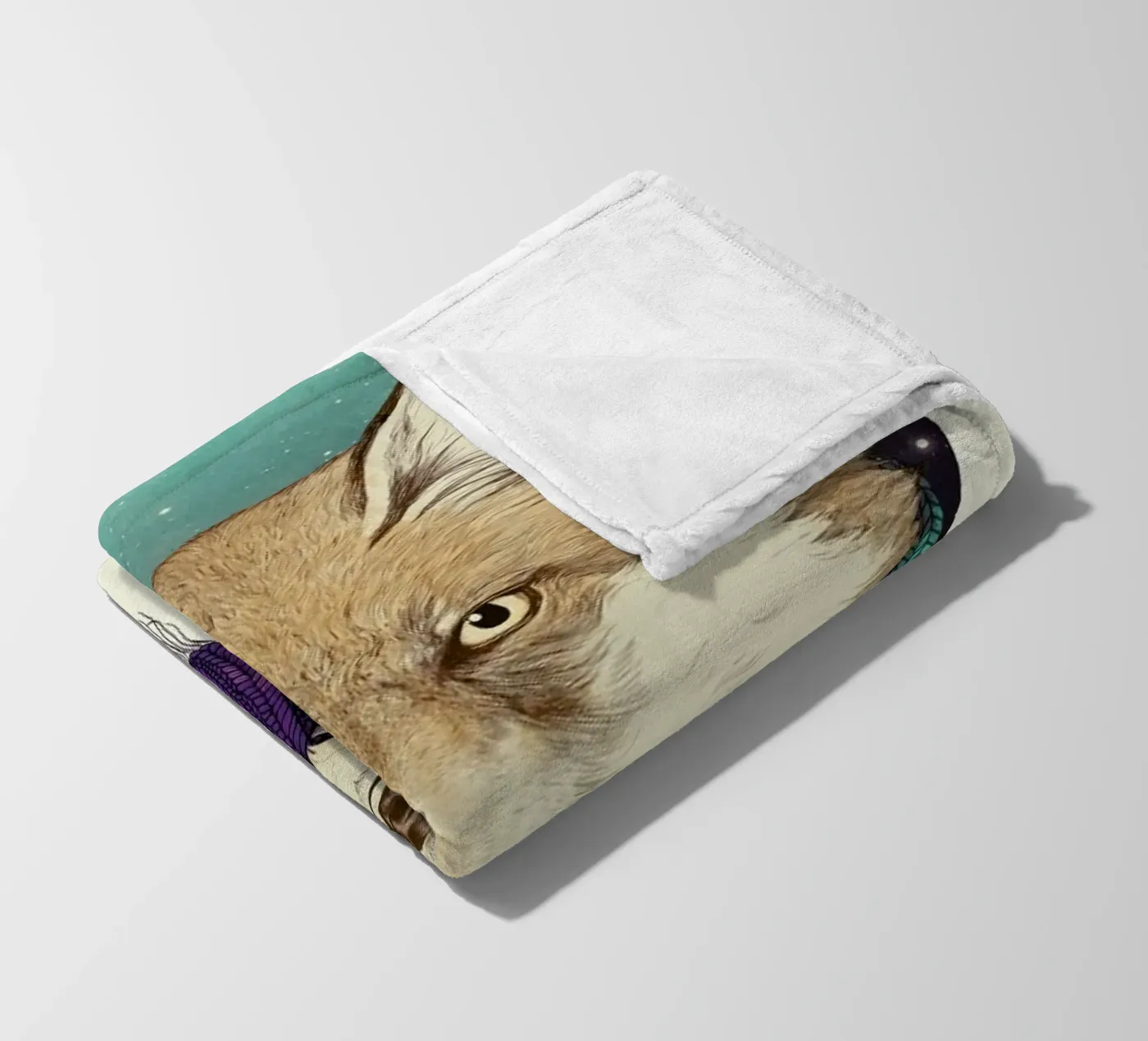 Winter Fox coperta in pile da Laura Graves